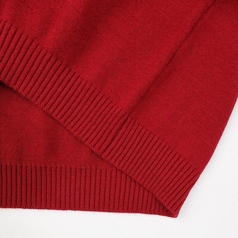 Knitted Vest Mid-length Thickened Loose Round Neck Sweater Bottoming Shirt Coat