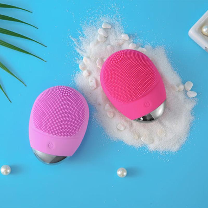 Electric Silicone Facial Cleanser Beauty Deep Cleansing Skin Rejuvenation Absorbing Blackheads Acne Artifact Facial Washing Brush Charging