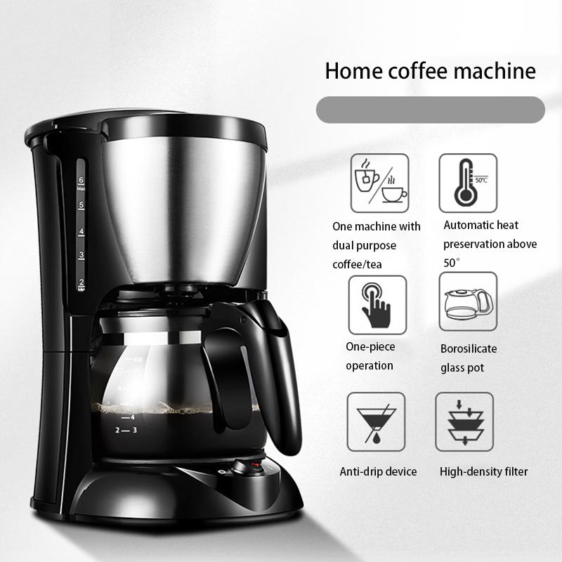 Coffee Machine Automatic Coffee Machine American Drip Coffee Machine Making Tea Portable Small Coffee Machine