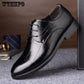 Fashion Men Business Shoes Soft Leather Casual Shoes Brand Men's Leather Shoes Black Footwear