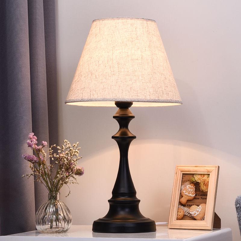 European Table Light Table Lamp Fabric Light Living Room Bedside Bedroom Table Lamp Desk Light