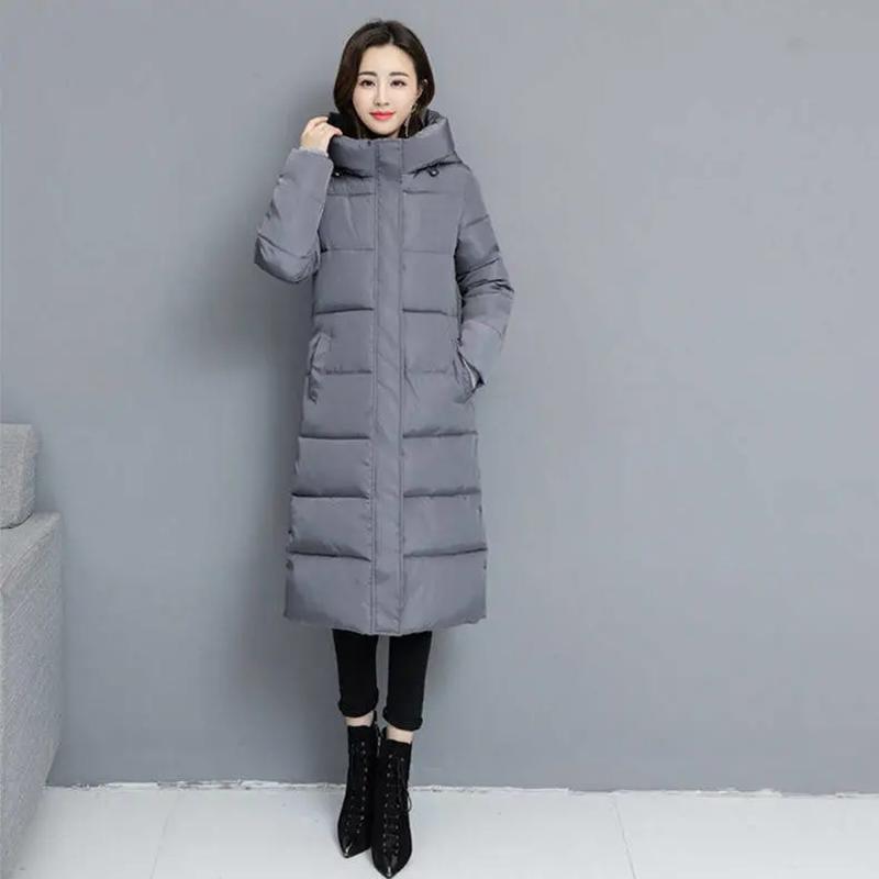 Long Parkas Down Coat Women Winter Jacket Windbreaker Hooded Slim Plus Size Parkas Coats Down Jackets