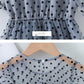 Children Dress Spring Summer Kids Clothing  Baby Girls Clothing Wave Point Short Sleeve Dress Girl Mesh Dress Ruffle