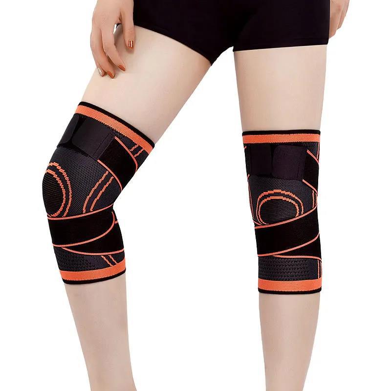 1 Pair of Sports Knee Pads Men's Compression Elastic Knee Pads Support Fitness Equipment Basketball Volleyball Protective Gear Protector