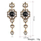 Creative Bohemian Retro Water Drops Tassel Long Earrings Jewelry Set Gifts fit with Wedding Dress