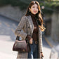 Elegant Ladies Bag Shoulder Messenger Bag Fashion Large Capacity Handheld Leather Texture Shopping Bag