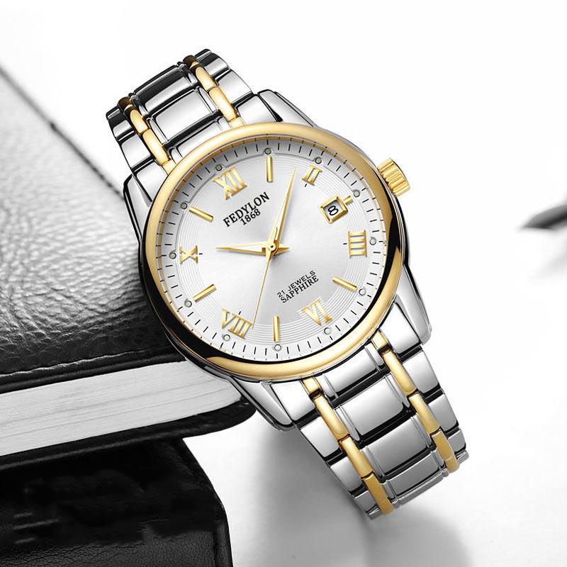 Mens Business Male Watch Automatic Machinery Watches Men Fashion Stainless Steel WristWatch Clock