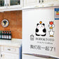 Cartoon couple background wall decoration wall stickers together romantic love wallpaper