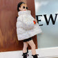 Girls Warm Cotton Clothes Korean Winter Windproof Jacket Thick Cotton Jacket Sequins Cotton Coat
