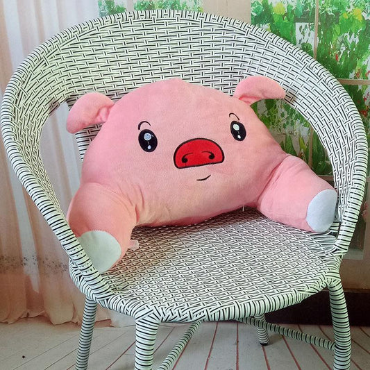 Cute Animal Lumbar Pillow Car Seat Support Lumbar Pillow Home Sofa Pillow Relaxation Artifact