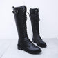 Mid boots women autumn and winter Martin boots women flat boots boots fashion slim boots