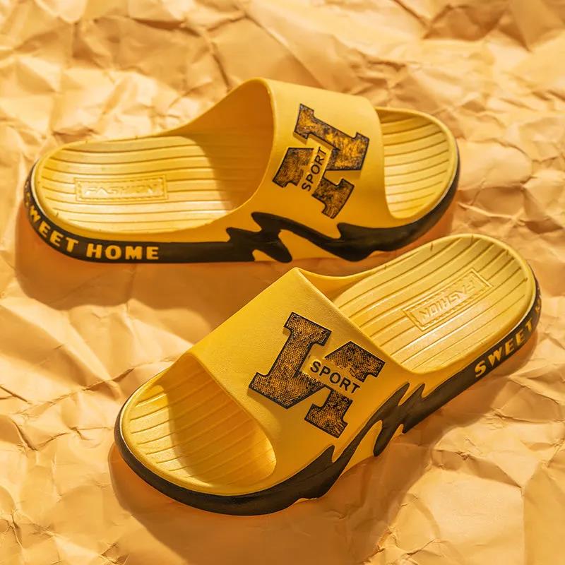 Summer Men's Slippers Bathroom Non-slip Thick Bottom Wear-resistant Outer Slippers