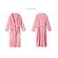 Thickened Flannel Nightgown Women's Plus Size Extended Length Coral Fleece Bathrobe Autumn Winter Long-sleeved Loose Homewear