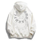 Couple's Sweater Ring Letter Printing Women's Spring and Autumn Solid Color Long-sleeved Pullover Sweatshirts Loose Couple's Top Casual Hooded Sweater