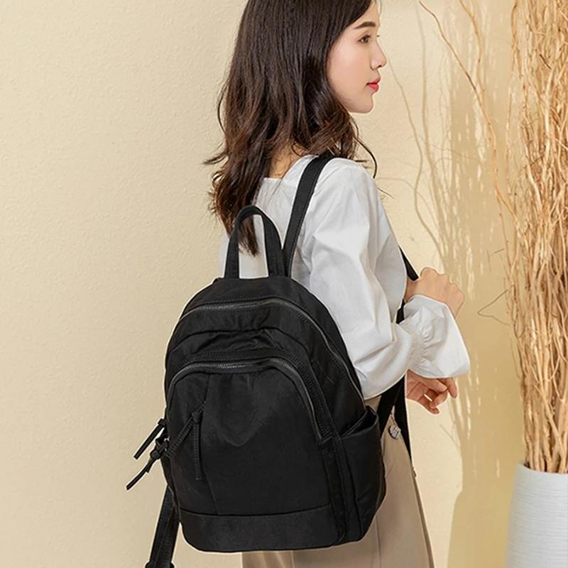 Women's Oxford Cloth Backpack Travel Canvas Korean Wild School Bag Small Backpack Female Bag