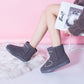 Anti-skiing boots warm cotton shoes plus velvet thickening women's boots winter plush women's shoes