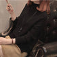 Pofulove Half-High Collar Short Pullover Fragrant Winter Sweater Long Sleeve Bottoming Shirt Sweater