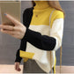 Autumn and Winter Casual Sweater High Neck Knitted Bottoming Shirt Loose Plus Size Women's Top