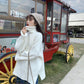 Winter Thick Solid Color Sweater Female Students Korean Turtleneck Pullover Bottoming Shirt Wild Split Stitch Loose Knit Sweater Jacket