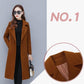 Spring and Autumn Warm Woolen Coat Women's Mid-length Simple Long-sleeved Non-pill Casual Fashion Coat