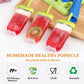 6/12pcs DIY Ice Cream Popsicle Mould +Silicone Tray Dessert Summer Icebox Lolly Mould