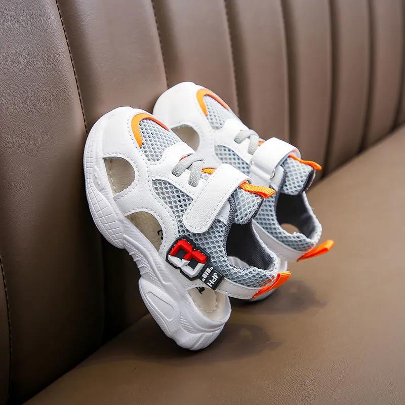 Children's Summer Shoes Boys and Girls Anti-slip Mesh Casual Shoes Soft Sole Flat Sport Light Shoes