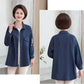 Spring and Autumn Mothers Wear Embroidered Denim Shirt Middle-aged Women Loose Casual Jacket Jacket Women
