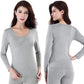 Women Long Sleeve Thermal Underwear Winter Thicken Tight Suit Sexy Pajamas Autumn Spring Windproof High Elasticity Slim Body Comfortable Breathable