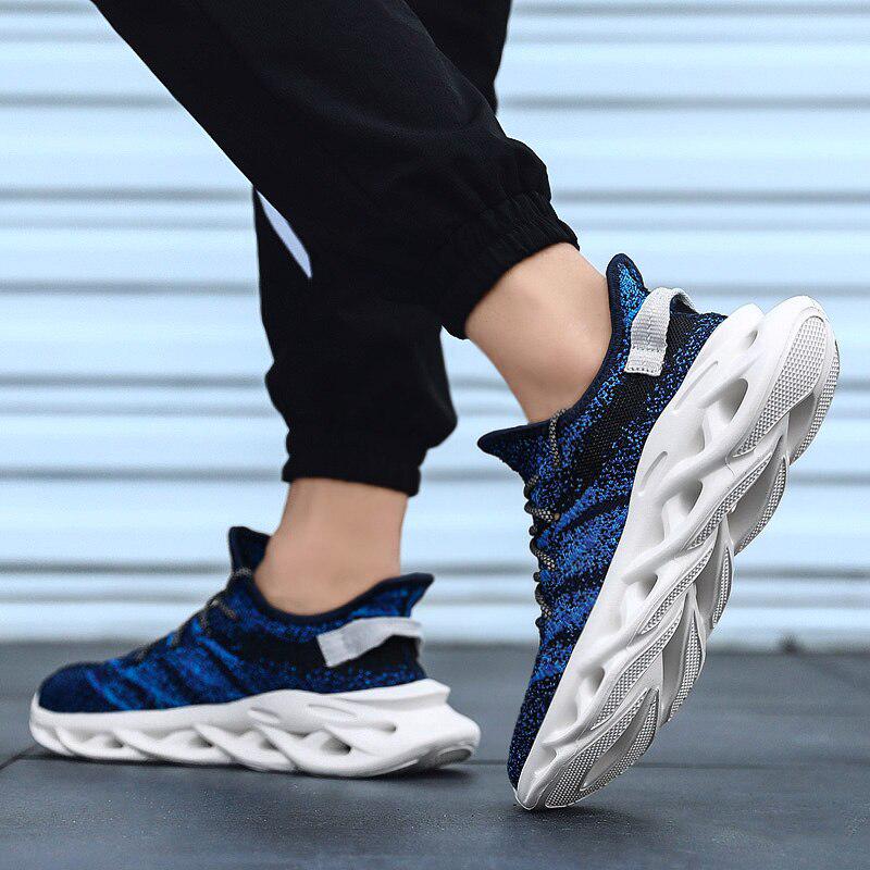 Men Sneakers Breathable Running Shock Blade Trainers Mesh Walking Sports Shoes Zapatillas Hombre