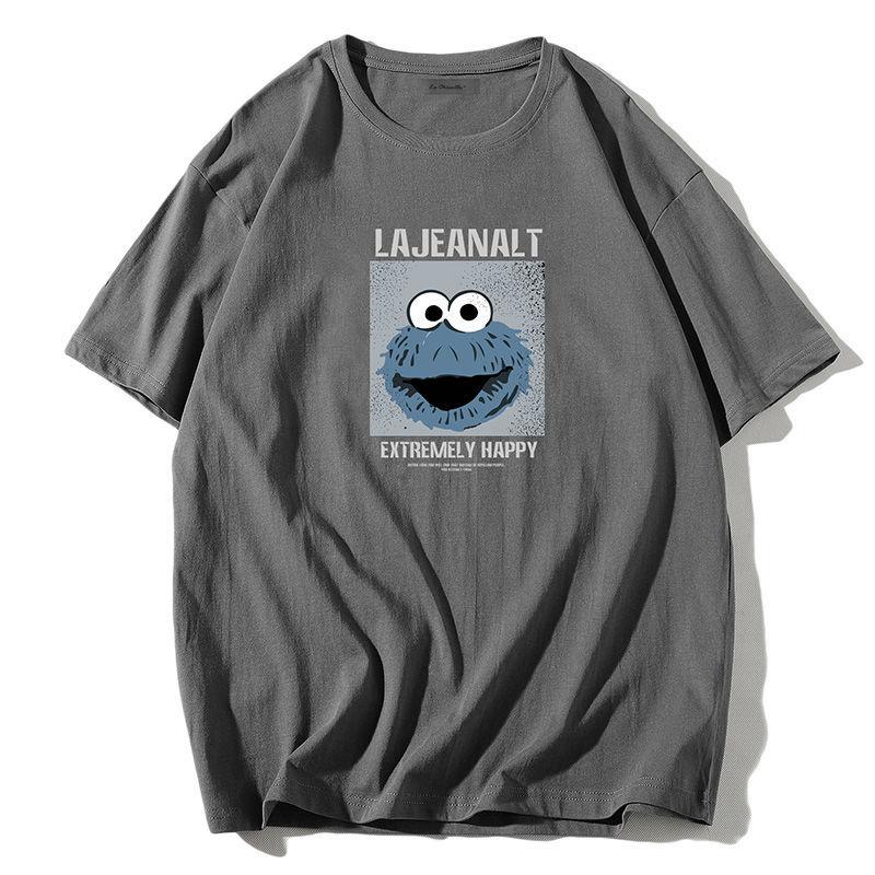 Short-sleeved T-shirt Men's New Summer Loose Trend Wild Cotton Breathable Top