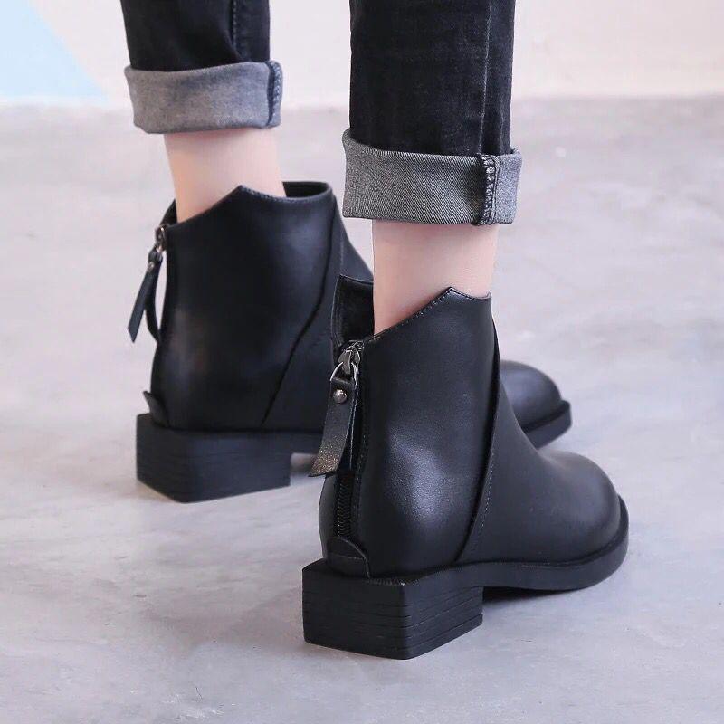 Womens Ankle Boots Femmes Low Heels Booties Women Casual Shoes Women Ladies Autumn Winter Shoes