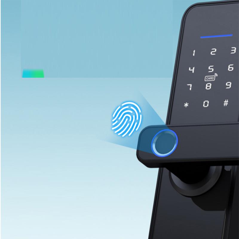 Intelligent Lock of Indoor Door Opens Fingerprint Lock Electronic Card Lock Household Security Password Lock