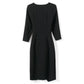 Women V Collar Slim Dress Long Sleeve Occupation Dress Temperament Occupation Tight Dress Vestidos