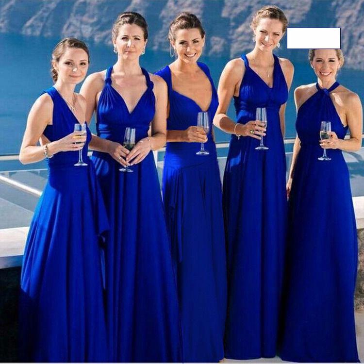 Sexy Women Bandage Long Party Multiway Swing Dress Convertible Infinity Robe Bridesmaids Boho Dress