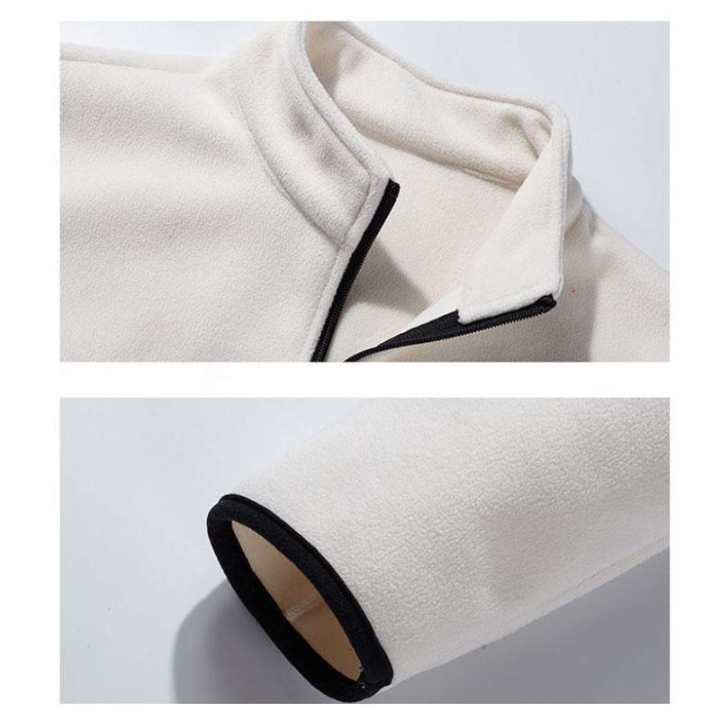 Winter Ladies Stand-collar Fleece Jacket Outdoor Waterproof Padded Warm Short Cardigan Jacket Suitable for Women