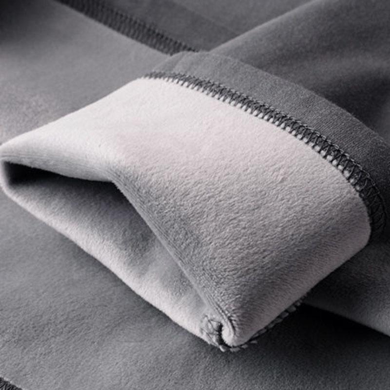 Winter Non-fleece Men's Plus Velvet T-shirt Thickened Round Neck Sweater Long-sleeved Bottoming Shirt Warm Sweater