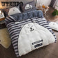 FlannelOn The Bed Fabric Super Soft Fashion Bedclothes Cobertor Coral Fleece