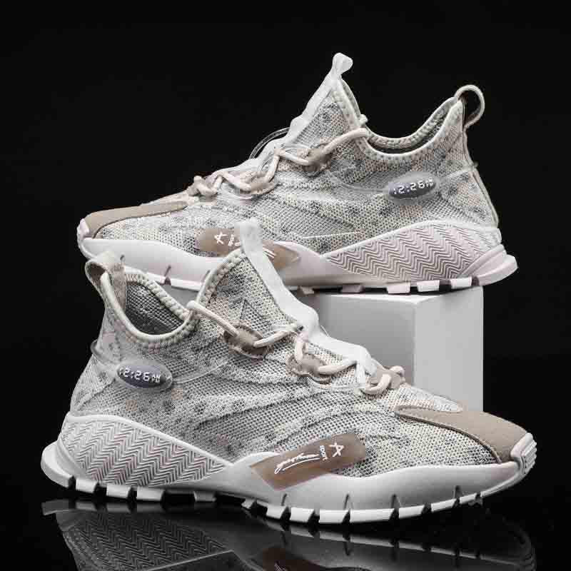 Plus Size 39-44 Men Sneakers Low-top Mesh Running Basketball Shoeses Outdoor Non-slip Sports Shoes Shockproof Shoes