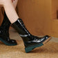Boots Woman Martin Boots Thin Section Thick-soled Women's Boots Were Thin In The Tube Knight Boots Single Boots Leather Boots