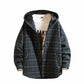 Autumn and Winter Men's Jacket Retro Woolen Plaid Cotton-padded Jacket Youth Loose Large Size Casual Jacket Trend Thick Top