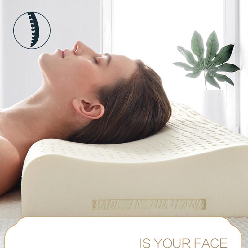 Natural Latex Pillow Pillow Core Adult Neck Guard Latex Pillow Pair Pack