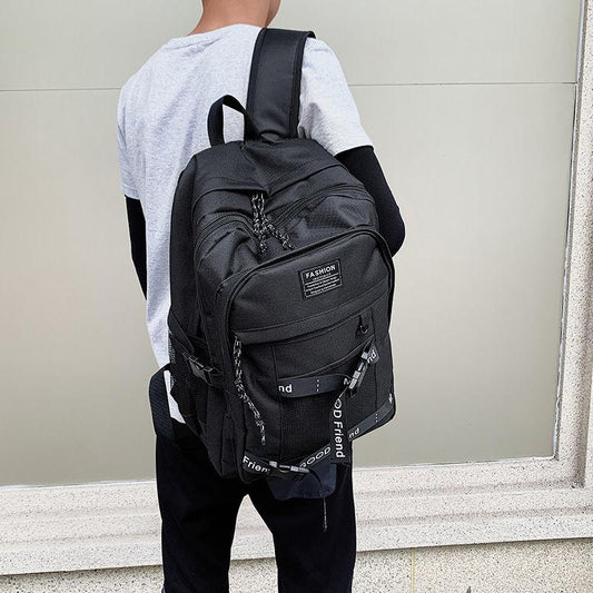 Large-capacity School Bag Female High School College Student Fashion Trend Backpack Harajuku Travel Backpack Male
