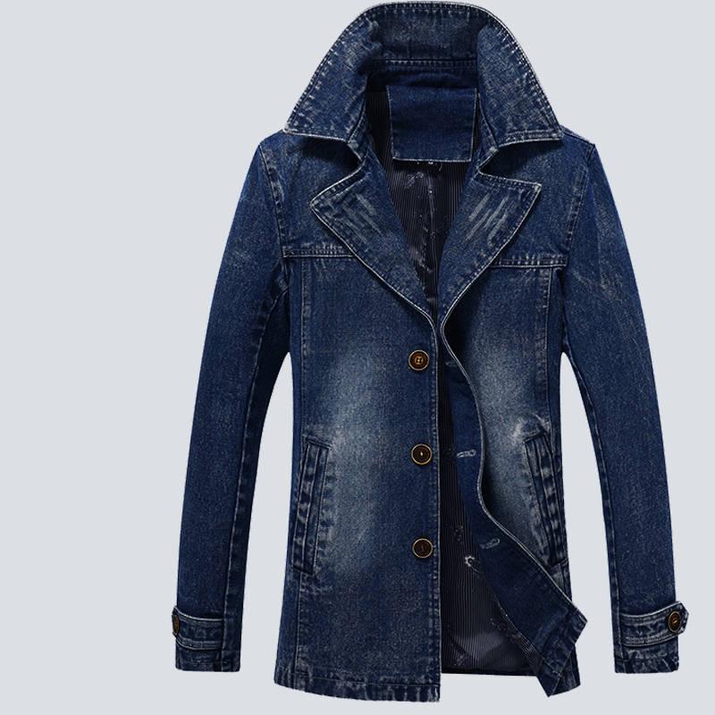 Casual Mens Denim Jacket Plus Size 4XL Bomber Jacket Men Cowboy Men's Jean Jacket Chaqueta Hombre