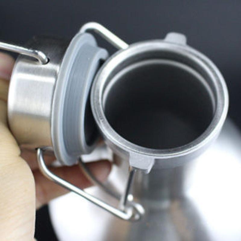 64oz Stainless Steel Beer Growler Swing Top Hip Flask Ultimate 1.9L Beer Bottle