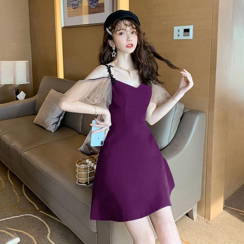 Black Suspender Skirt Female Summer Sexy Strapless Waist Waist Slimming Light Mature Dress A-line Skirt Sexy and Cute