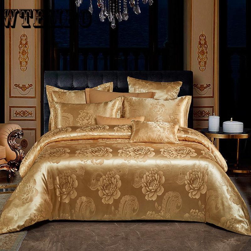 Jacquard Bedding Set Luxury Bed Set Double King Queen Size Bed Sheet Set Duvet Cover