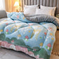 Super Warm Lamb Quilt Winter Blanket 5Kg Double-sided Velvet Quilt Thickened Warm Plush Comforter Core