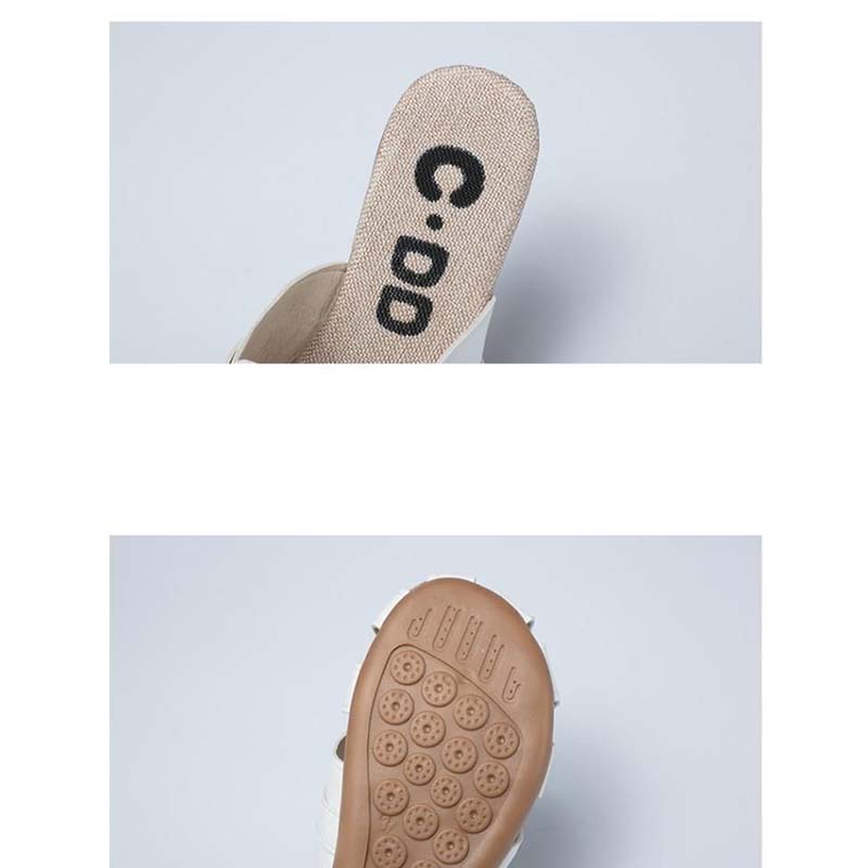 Flat Half Slippers Female Summer Korean Casual Versatile Hollow Sandals and Slippers Fashion Breathable Sandals