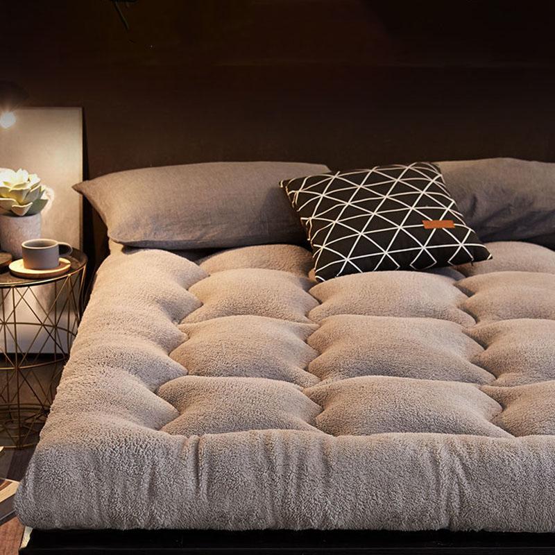 Winter Milk Velvet Mattress Household Sleeping Mat Bed Mattress Mat Double Dormitory Thickening Single Upholstery