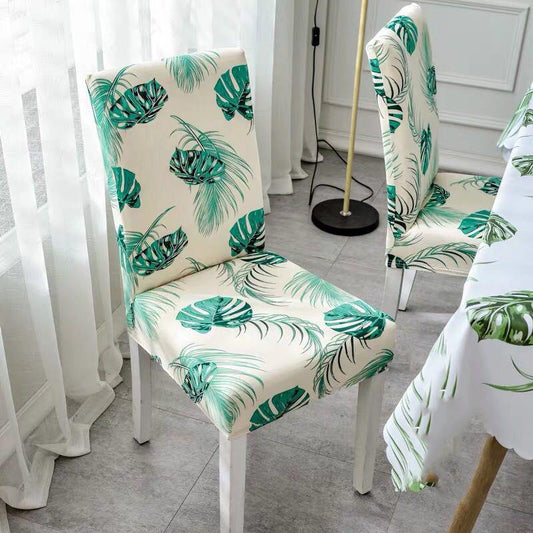 Elastic Stretch Slipcovers Chair Cover Kitchen Dining Room Slipcover Seat Cover Backrest Removable